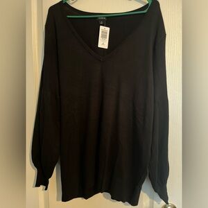 torrid Black V-Neck Sweater